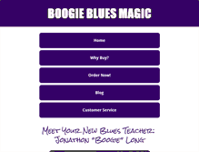 Tablet Screenshot of boogiebluesmagic.com